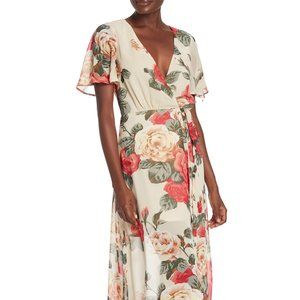 Show Me Your Mumu Sophia Wrap Dress in Lady Rose